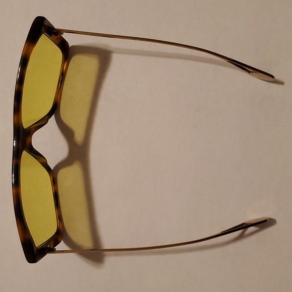 Gucci Havana Brown/Gold and Yellow Womens Sunglasses - NWT - Picture 9 of 13